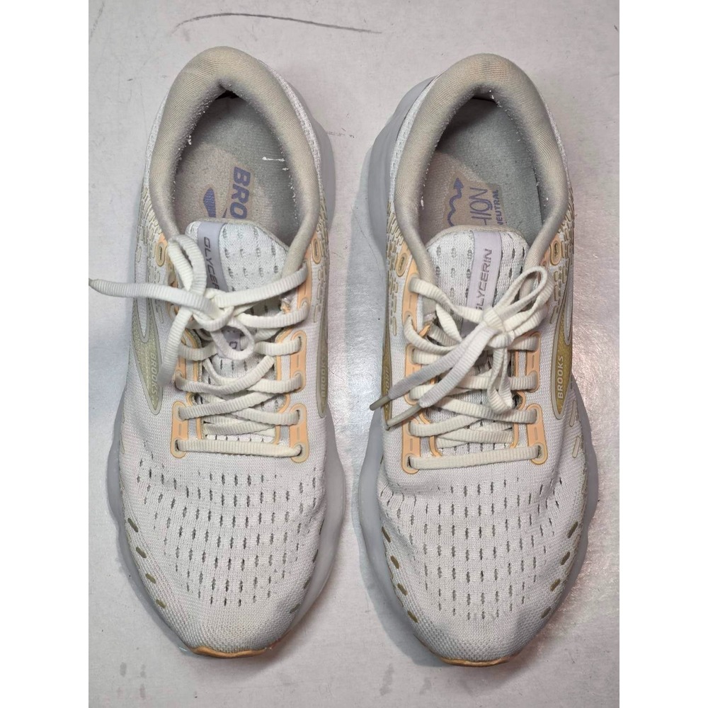 Brooks‎ Glycerin 20 Women's Sneakers Size 9.5 White Ivory Athletic Running Shoes - Picture 13 of 13